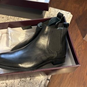 Men’s black leather Gordon Rush Chelsea boots